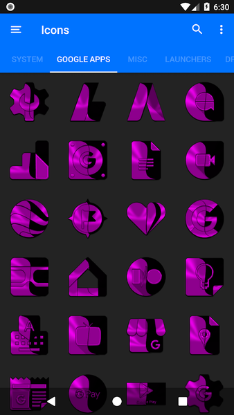 Wicked Magenta Icon Pack - عکس برنامه موبایلی اندروید