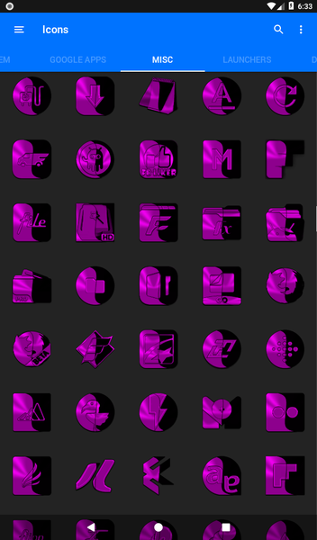 Wicked Magenta Icon Pack - عکس برنامه موبایلی اندروید