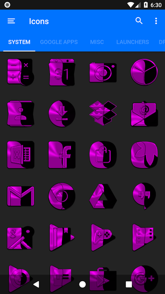 Wicked Magenta Icon Pack - عکس برنامه موبایلی اندروید
