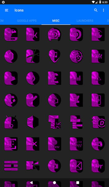 Wicked Magenta Icon Pack - عکس برنامه موبایلی اندروید