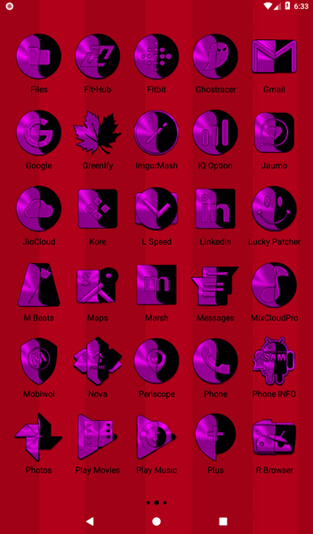 Wicked Magenta Icon Pack - عکس برنامه موبایلی اندروید