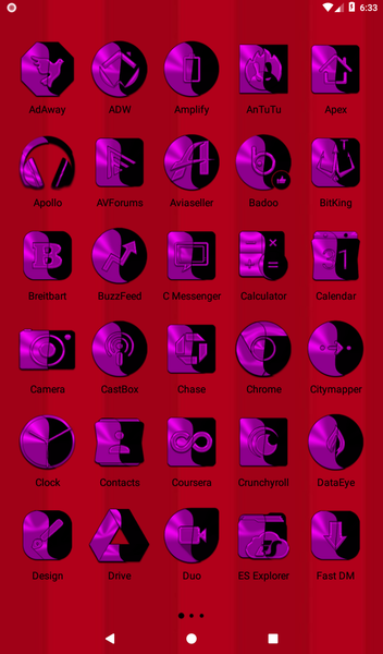 Wicked Magenta Icon Pack - عکس برنامه موبایلی اندروید