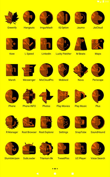 Wicked Orange Icon Pack - عکس برنامه موبایلی اندروید