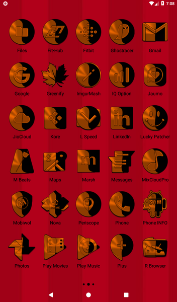 Wicked Orange Icon Pack - عکس برنامه موبایلی اندروید