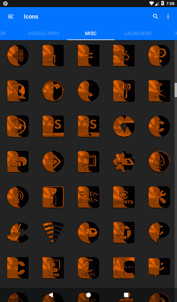 Wicked Orange Icon Pack - عکس برنامه موبایلی اندروید