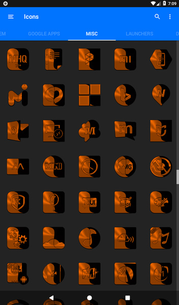 Wicked Orange Icon Pack - عکس برنامه موبایلی اندروید
