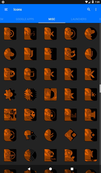 Wicked Orange Icon Pack - عکس برنامه موبایلی اندروید