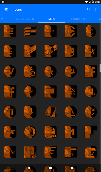 Wicked Orange Icon Pack - عکس برنامه موبایلی اندروید