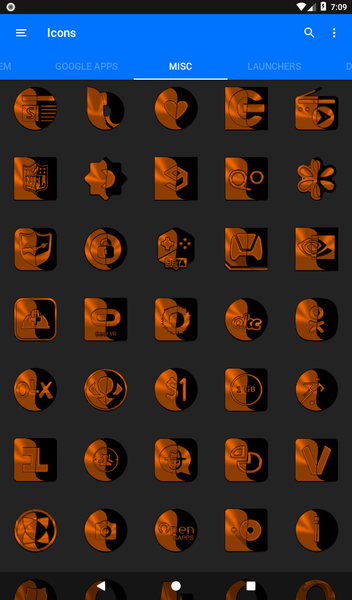 Wicked Orange Icon Pack - عکس برنامه موبایلی اندروید