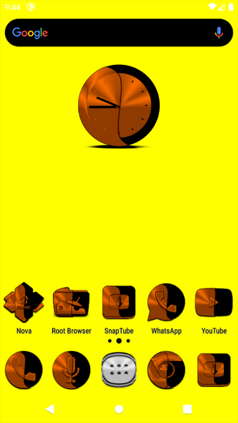 Wicked Orange Icon Pack - Image screenshot of android app