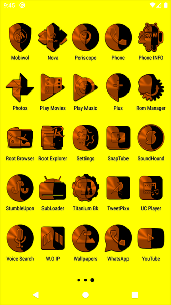 Wicked Orange Icon Pack - عکس برنامه موبایلی اندروید