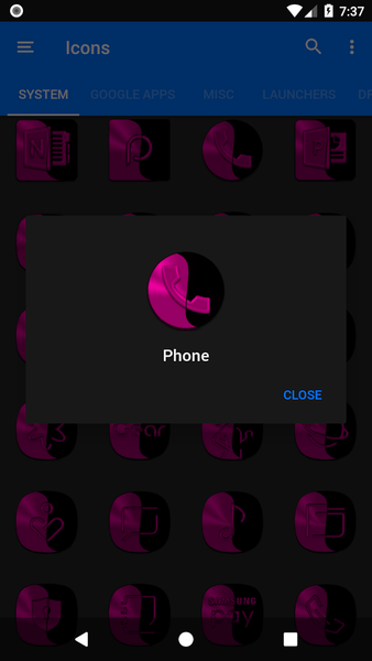 Wicked Pink Icon Pack - Image screenshot of android app