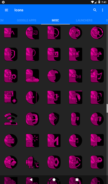 Wicked Pink Icon Pack - Image screenshot of android app