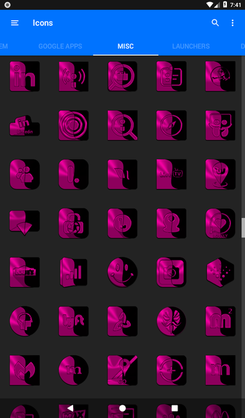 Wicked Pink Icon Pack - Image screenshot of android app