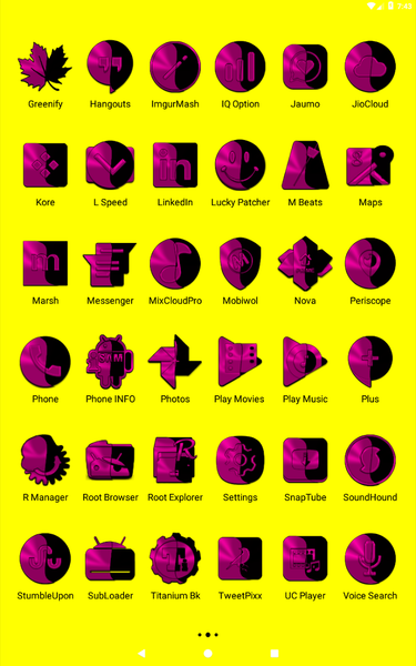 Wicked Pink Icon Pack - Image screenshot of android app
