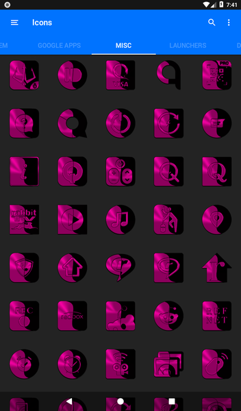 Wicked Pink Icon Pack - Image screenshot of android app