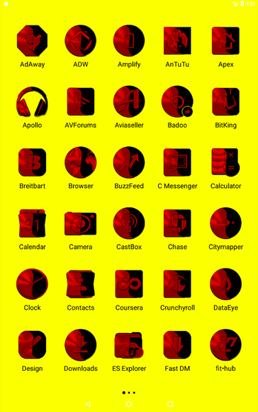 Wicked Red Icon Pack - Image screenshot of android app