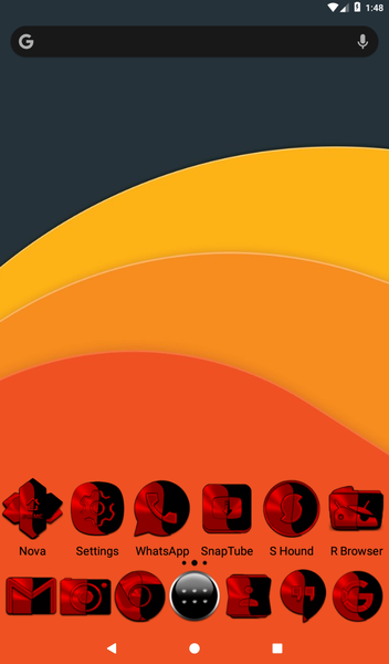 Wicked Red Icon Pack - Image screenshot of android app