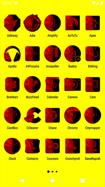 Wicked Red Icon Pack - عکس برنامه موبایلی اندروید