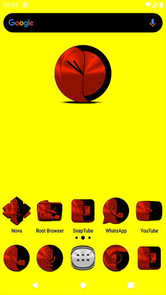 Wicked Red Orange Icon Pack - Image screenshot of android app