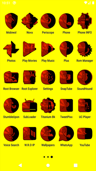 Wicked Red Orange Icon Pack - عکس برنامه موبایلی اندروید