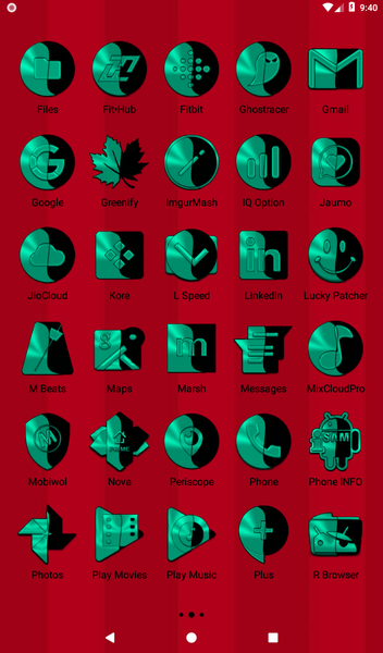 Wicked Teal Icon Pack - Image screenshot of android app
