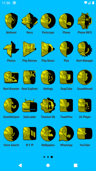 Wicked Yellow Icon Pack - عکس برنامه موبایلی اندروید