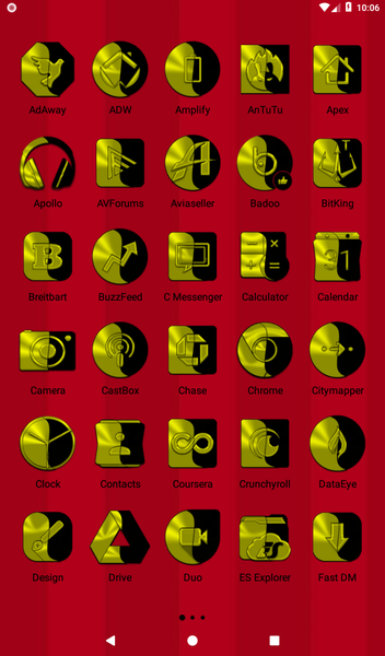 Wicked Yellow Icon Pack - عکس برنامه موبایلی اندروید