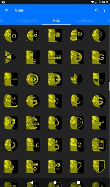 Wicked Yellow Icon Pack - عکس برنامه موبایلی اندروید