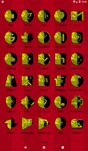 Wicked Yellow Icon Pack - عکس برنامه موبایلی اندروید