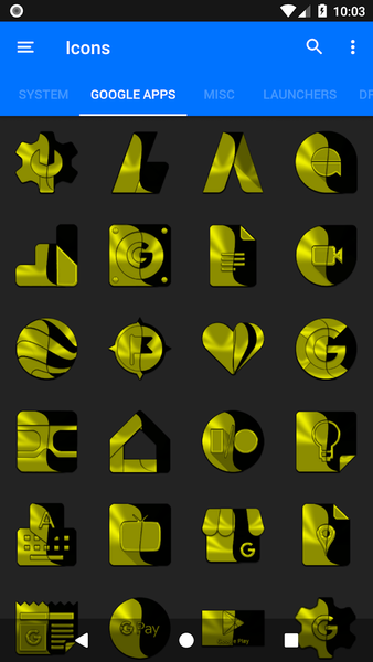 Wicked Yellow Icon Pack - عکس برنامه موبایلی اندروید