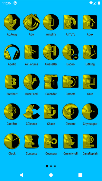Wicked Yellow Icon Pack - عکس برنامه موبایلی اندروید