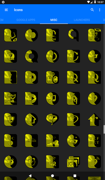 Wicked Yellow Icon Pack - عکس برنامه موبایلی اندروید