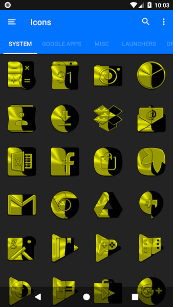 Wicked Yellow Icon Pack - عکس برنامه موبایلی اندروید