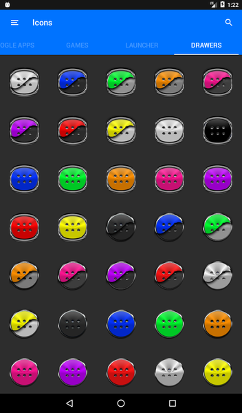 Yellow and Black Icon Pack - Image screenshot of android app