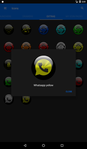 Yellow Glass Orb Icon Pack - عکس برنامه موبایلی اندروید