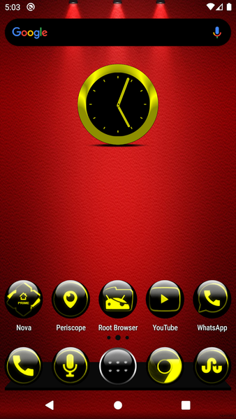 Yellow Glass Orb Icon Pack - Image screenshot of android app