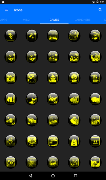 Yellow Glass Orb Icon Pack - عکس برنامه موبایلی اندروید