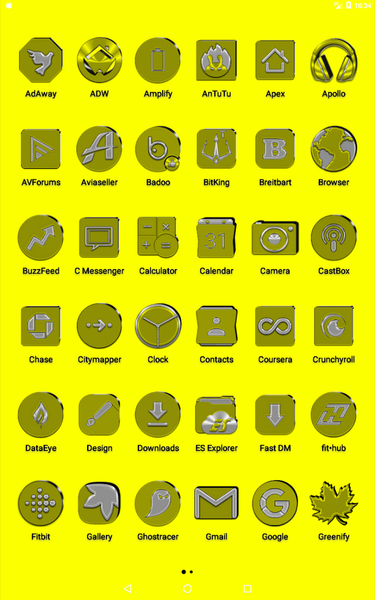 Yellow Icon Pack - عکس برنامه موبایلی اندروید