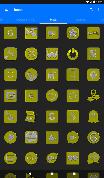 Yellow Icon Pack - عکس برنامه موبایلی اندروید