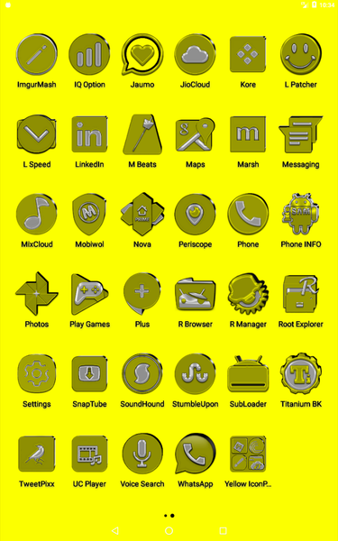 Yellow Icon Pack - عکس برنامه موبایلی اندروید