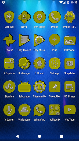 Yellow Icon Pack - عکس برنامه موبایلی اندروید