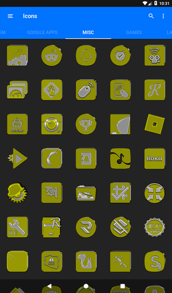 Yellow Icon Pack - عکس برنامه موبایلی اندروید