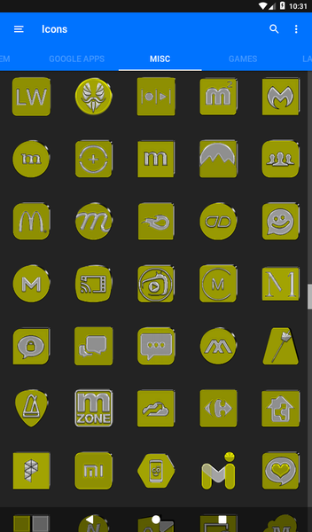Yellow Icon Pack - عکس برنامه موبایلی اندروید