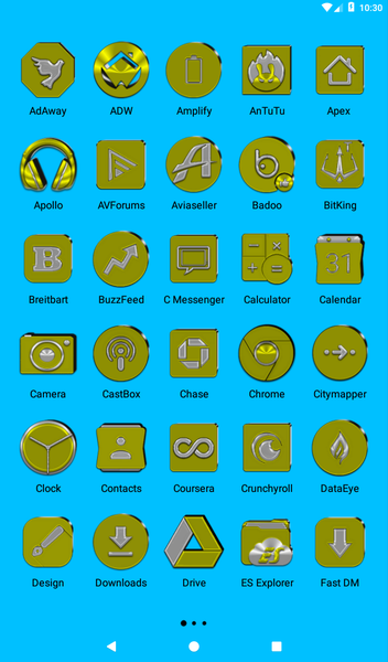 Yellow Icon Pack - عکس برنامه موبایلی اندروید