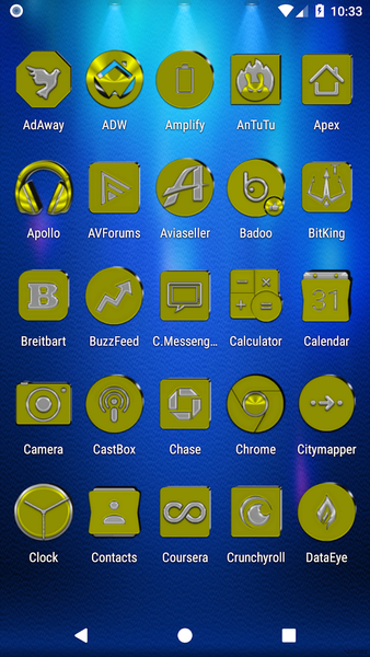 Yellow Icon Pack - عکس برنامه موبایلی اندروید