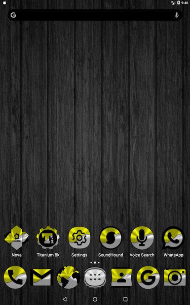 Half Light Yellow Icon Pack - Image screenshot of android app