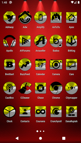 Half Light Yellow Icon Pack - Image screenshot of android app