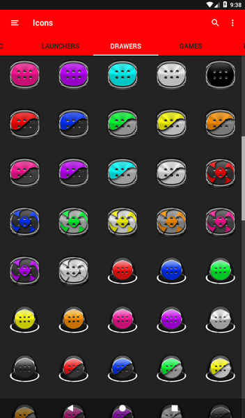 Half Light Yellow Icon Pack - Image screenshot of android app