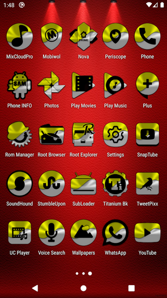 Half Light Yellow Icon Pack - Image screenshot of android app